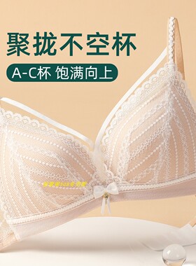 伊丝艾拉AB薄杯聚拢无钢圈舒适三角杯文胸124 703 专柜正品