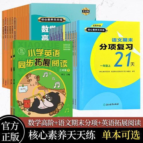 核心素养天天练语文数学人教版