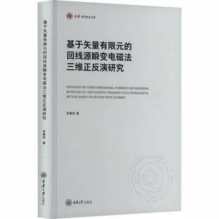 回线源瞬变电磁法三维正反演研究重庆大学出版 基于矢量有限元 社图书图书书籍 包邮 RT69