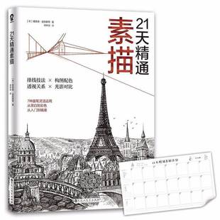 社艺术图书书籍 21天精通素描百花洲文艺出版 RT69 包邮