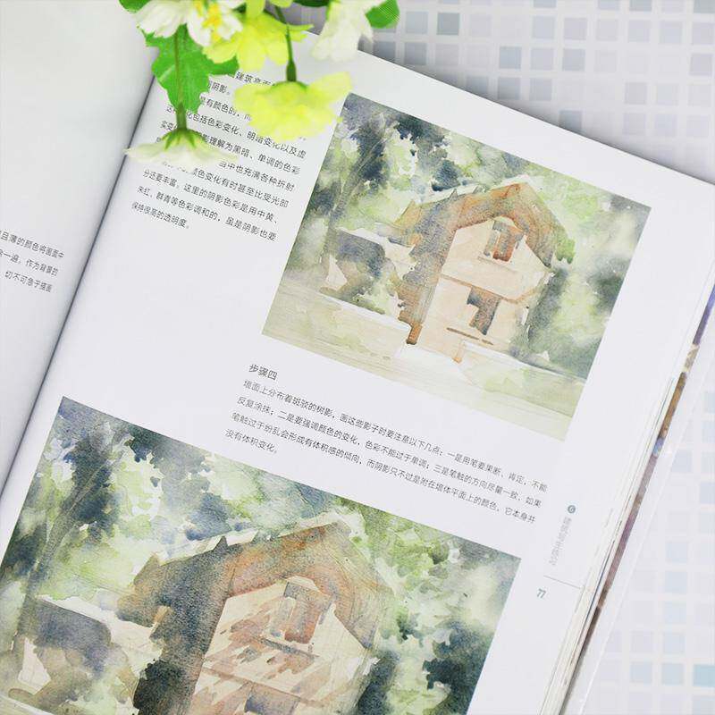 RT69包邮 建筑水彩表现技法清华大学出版社建筑图书书籍
