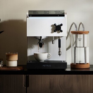 柏翠PE3888Pro直白咖啡机小型家用美意式半自动商用萃取