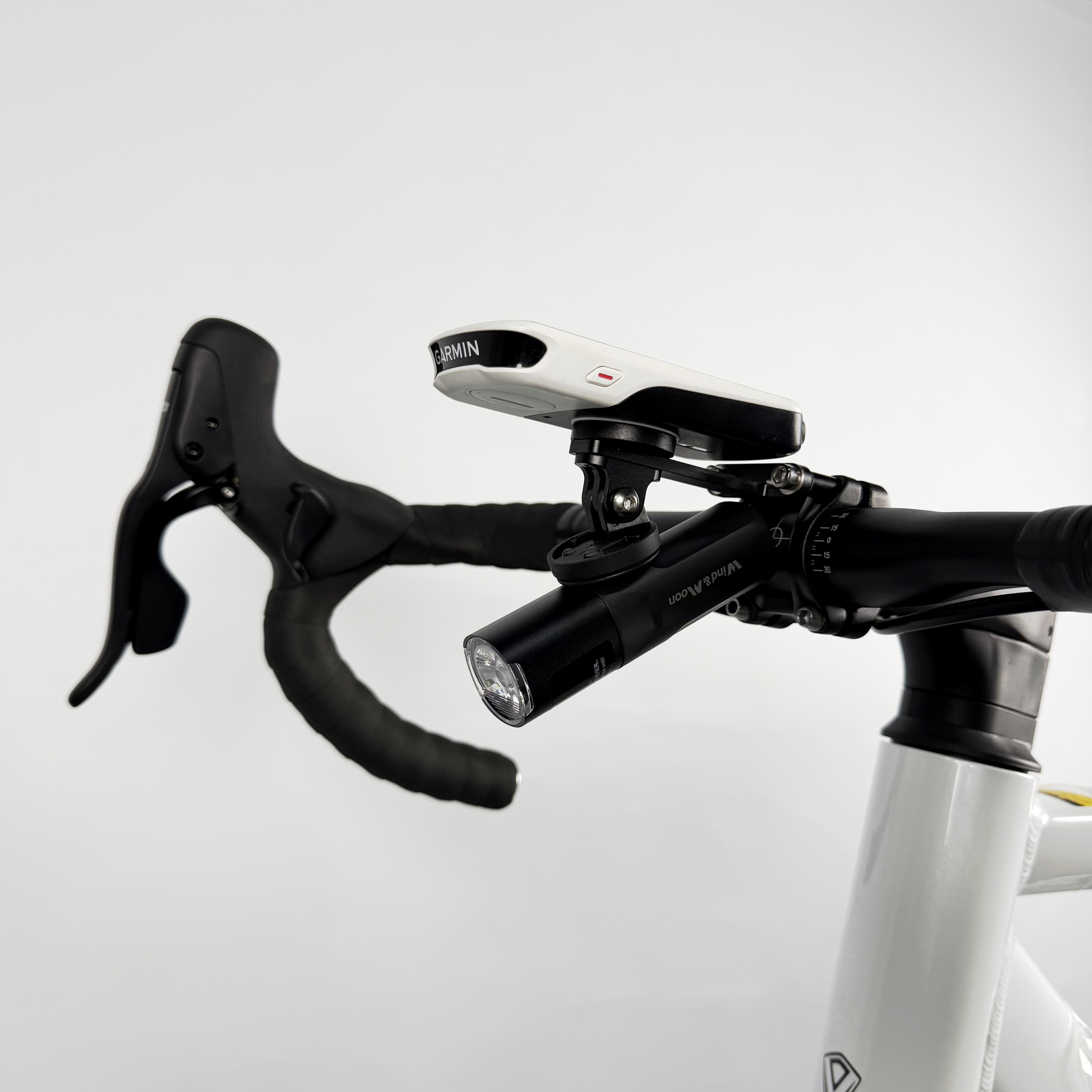 自行车码表铝合金延伸支架二合一分体把支架下挂相机配件骑行装备