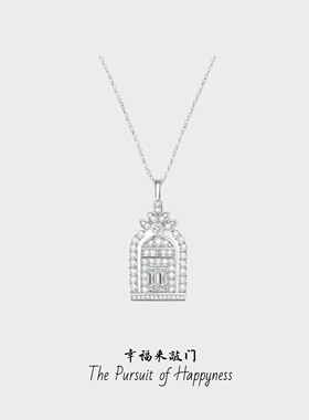 幸福之门项链女纯银925