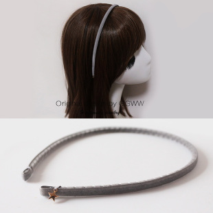 头箍少女心日系纯色发饰 天鹅绒丝绒窄版 GGWW秋冬原创手工 细发箍