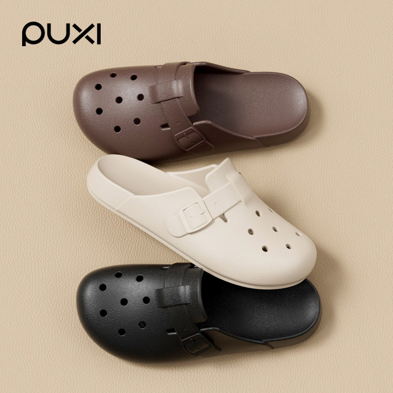 朴西居家包头博肯洞洞鞋女新款EVA防滑透气户外百搭情侣沙滩鞋男