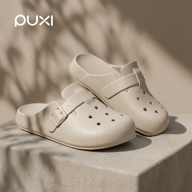 朴西夏季包头博肯洞洞鞋女新款居家eva防滑透气户外复古沙滩鞋男