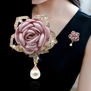 韩国布艺花朵胸针别针森系小巧胸花毛衣外套大衣清新日韩配饰品女
