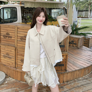 现货 米白短外套女 2C512-7031M新款 P170 控265图片