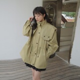 196现货短风衣外套女A105新款P145控198，女装风衣，昱喆服饰