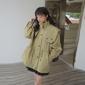 196现货 短风衣外套女 A105新款 P145 控198图片