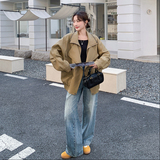 196现货皮衣外套女7007新款P205控318，女装短外套，昱喆服饰