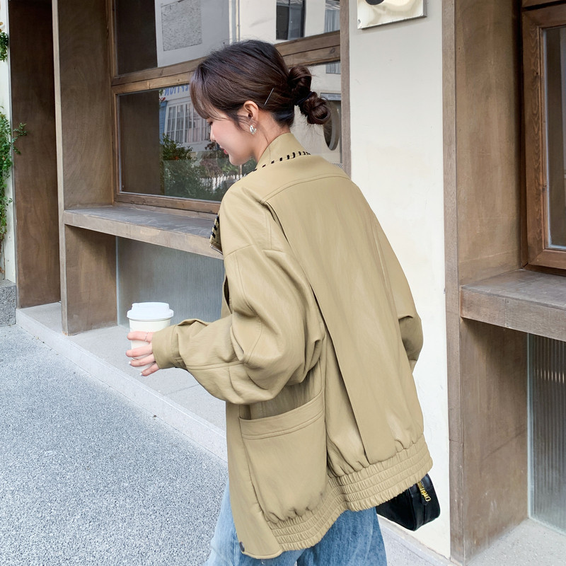 现货皮衣外套女2C512-7007新款P205控318,商品下架区,昱喆服饰