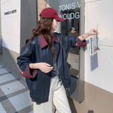 196现货皮衣短外套女7019新款P180控279，女装短外套，昱喆服饰