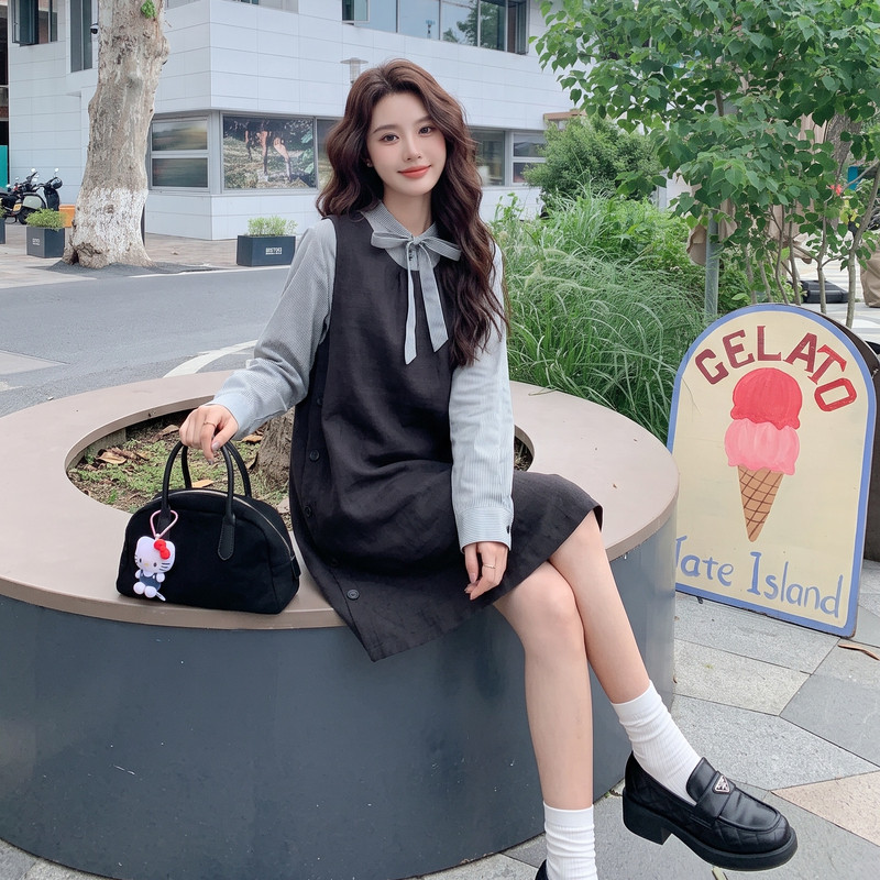 现货时尚套装连衣裙背心裙套装两件套2C512-802-P155-K218,女装套装/套裙,昱喆服饰