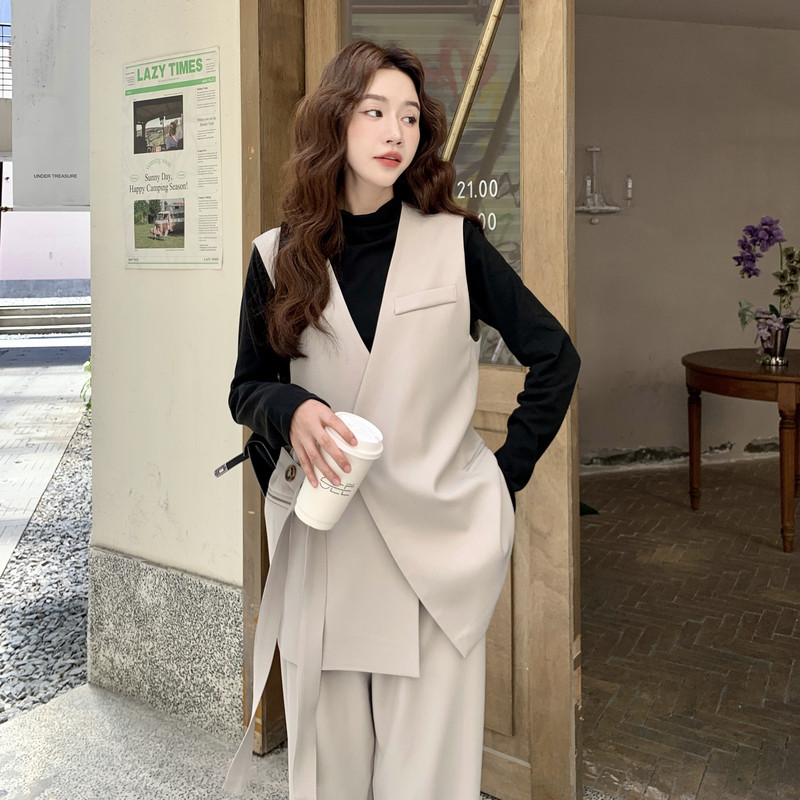 现货2C512春三件套时尚马甲套装1110新款P195控288,女装套装/套裙,昱喆服饰