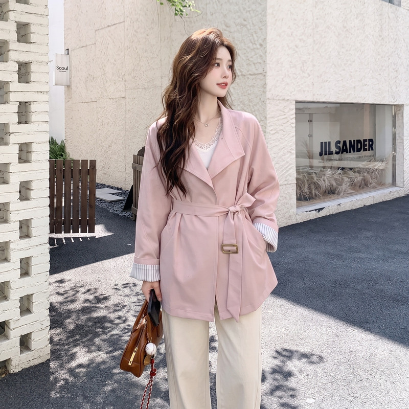 现货粉色外套女2C512-7003-P170-K268,女装短外套,昱喆服饰