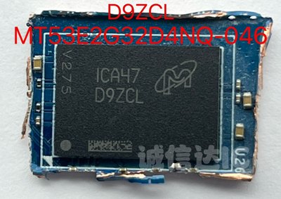 D9ZCL MT53E2G32D4NQ-046 WT:A 8G200球BGA LPDDR4X 4266Mbps剪板