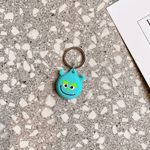 卡通小叮当动漫弹簧扣使用苹果airtags保护套追踪防丢器定位器壳