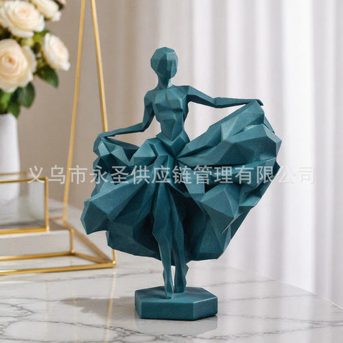 跨境 Desk Figurine多风格艺术人物雕塑桌面创意家居小摆件26904