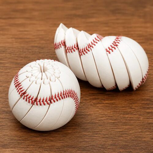 跨境新品Baseball Fidget Ball Toy 解压可变棒球减压球610