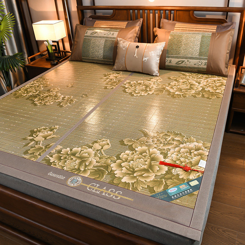 新款竹凉席夏季草席家用夏天冰丝席宿舍单双人席子冬夏Z两用可折,床上用品,竹席,淘宝优惠券,粉丝福利购,淘宝优惠卷