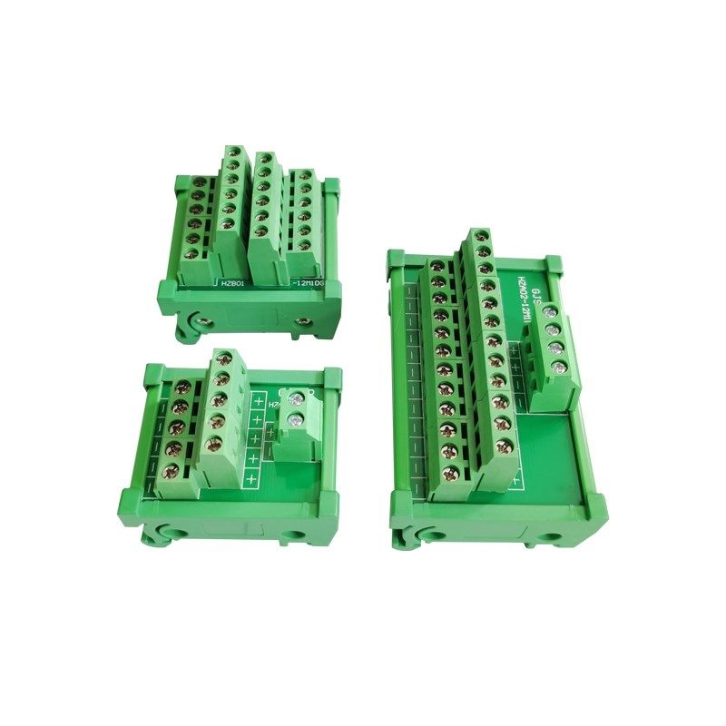 导轨式分a线端子台1进5/12/24出接线柱分线器电源分配器12进12出
