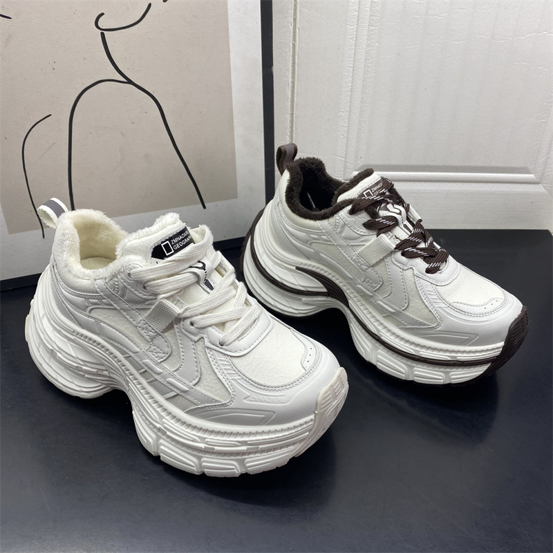厚底老爹鞋女2025秋冬新款百搭增高休闲运动鞋轻便防滑