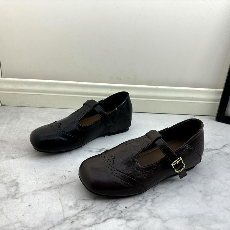 撤柜断码出女鞋2026春季新款时尚复古雕花平底一字带百搭玛丽珍鞋,女鞋,玛丽珍鞋,淘宝优惠券,粉丝福利购,淘宝优惠卷
