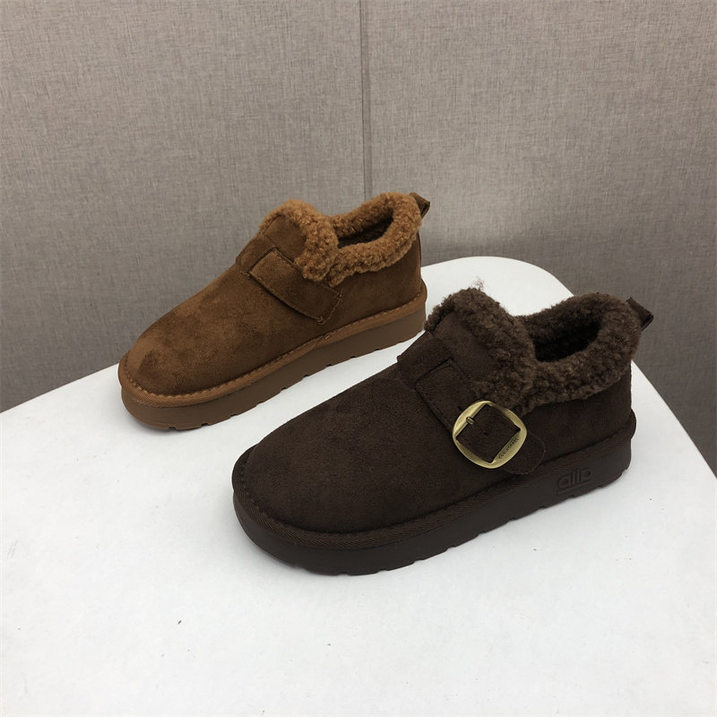 撤柜断码处理女鞋2025新款冬季时尚保暖毛绒皮带扣休闲加绒勃肯鞋,女鞋,勃肯鞋/软木鞋,淘宝优惠券,粉丝福利购,淘宝优惠卷