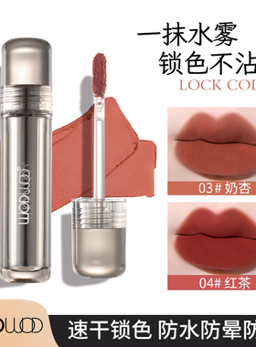 wodwod丝雾感持妆锁色唇釉不掉色不沾杯唇泥裸色口红唇彩显白秋冬