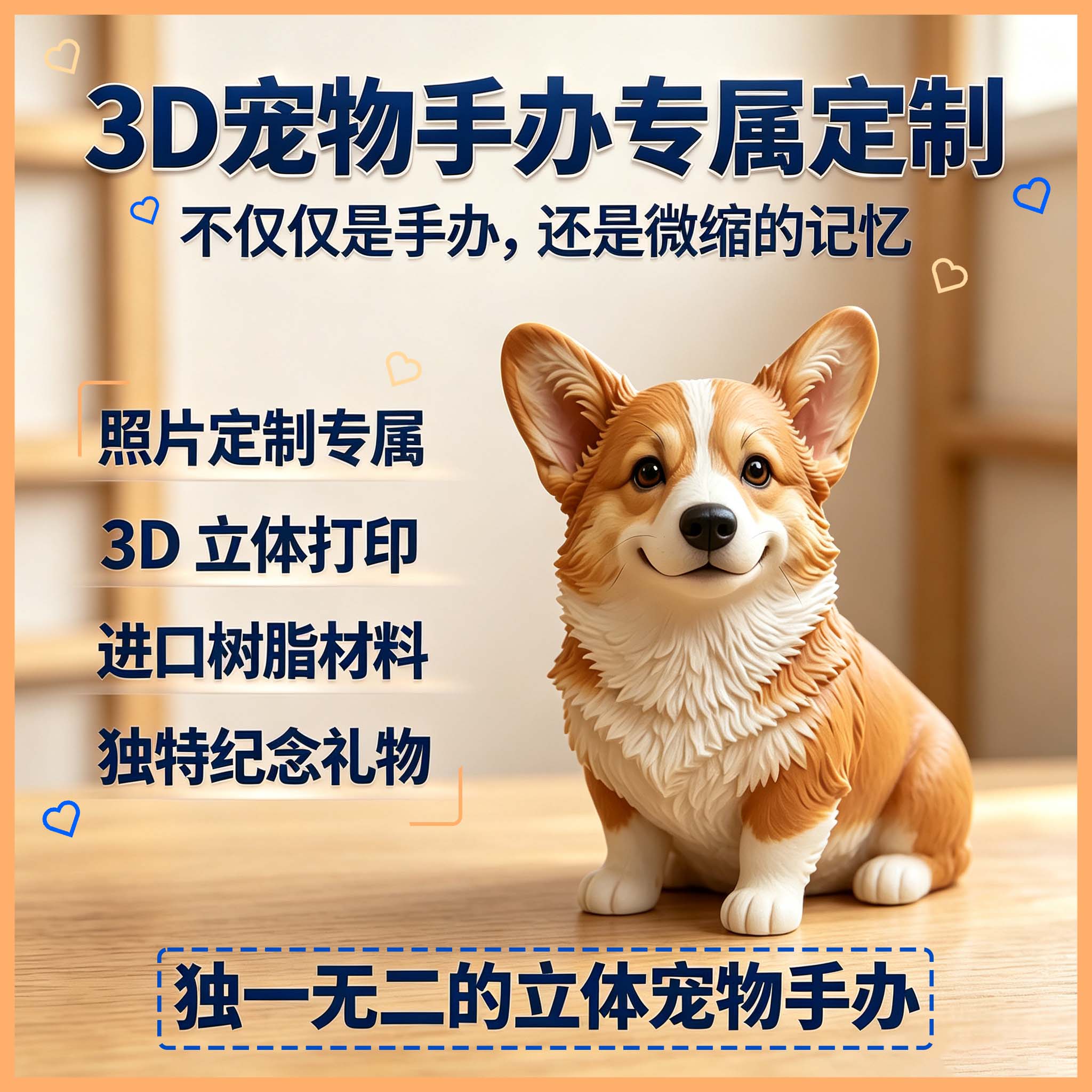 宠物照片定制手办Q版真实版手办图片