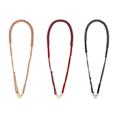 手工编织安哥拉红防摔手机挂绳 多功能可斜挎手机绳可调节包肩带