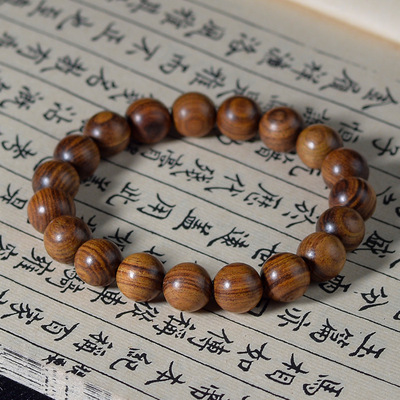 复古简约中国风汉服百搭黑花梨木木质佛珠手串手链饰品男女通用