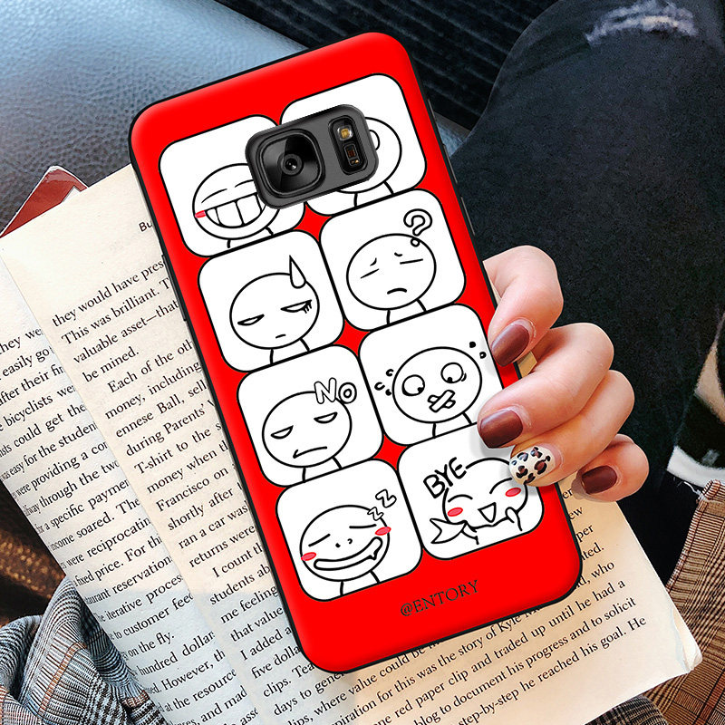 Samsung s7edge Mobile phone shell s7 +Curved screen smart cover edge Silicone Soft Shell galaxys7edge lovely calaxy Cartoon faces sm-g9350 Anti fall man 935o Female modelsin the 3C Digital Accessories, Cell Phone Accessories , Phone Protection Case/Shell  category - from Buy2taobao.com to provide professional Taobao agent buy service