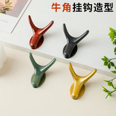 牛头免打孔挂衣钩卫生间强力粘卧室挂钩厨房门拉手衣柜钩撕拉