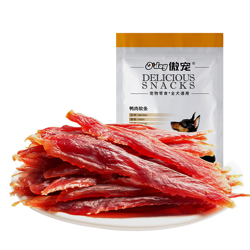 傲宠宠物狗狗鸭肉干软老年犬