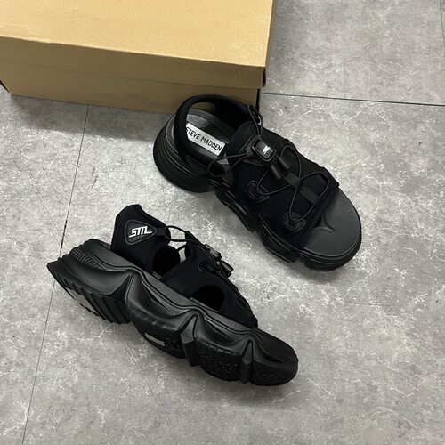 夏季女魔术贴厚底透气运动凉鞋