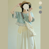 半夏 日常款 新中式 圆领半臂通勤套装 汉服女改良宋裤 椿屿集原创