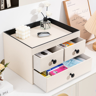 入户玄关收纳盒门口钥匙口罩杂物整理抽屉式置物架轻奢高级感摆件