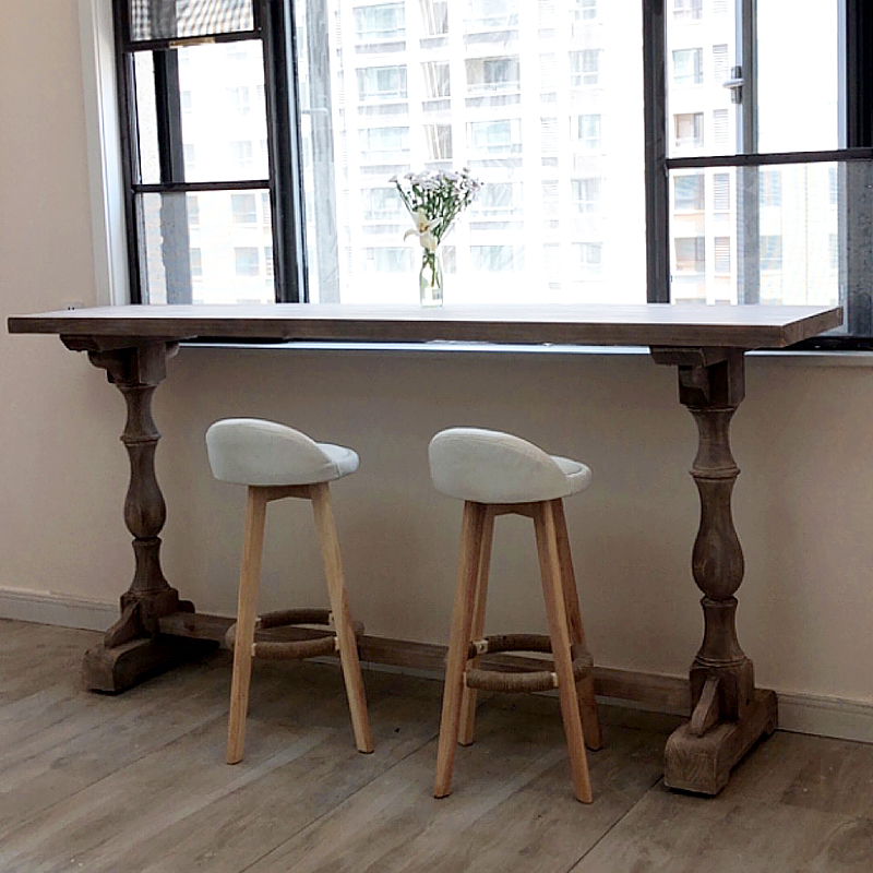 美式复古多功能咖啡厅靠窗吧台