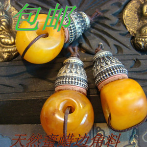 天然藏式蜜蜡琥珀佛头