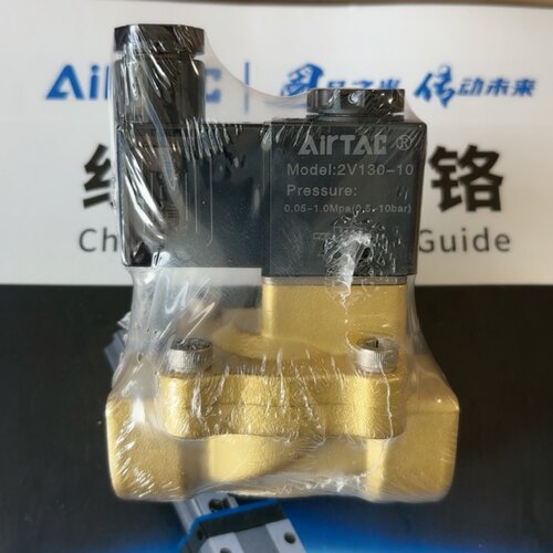亚德客原装气动流体控制阀2V130-15DC24V/AC 2V13010B 2V130-10