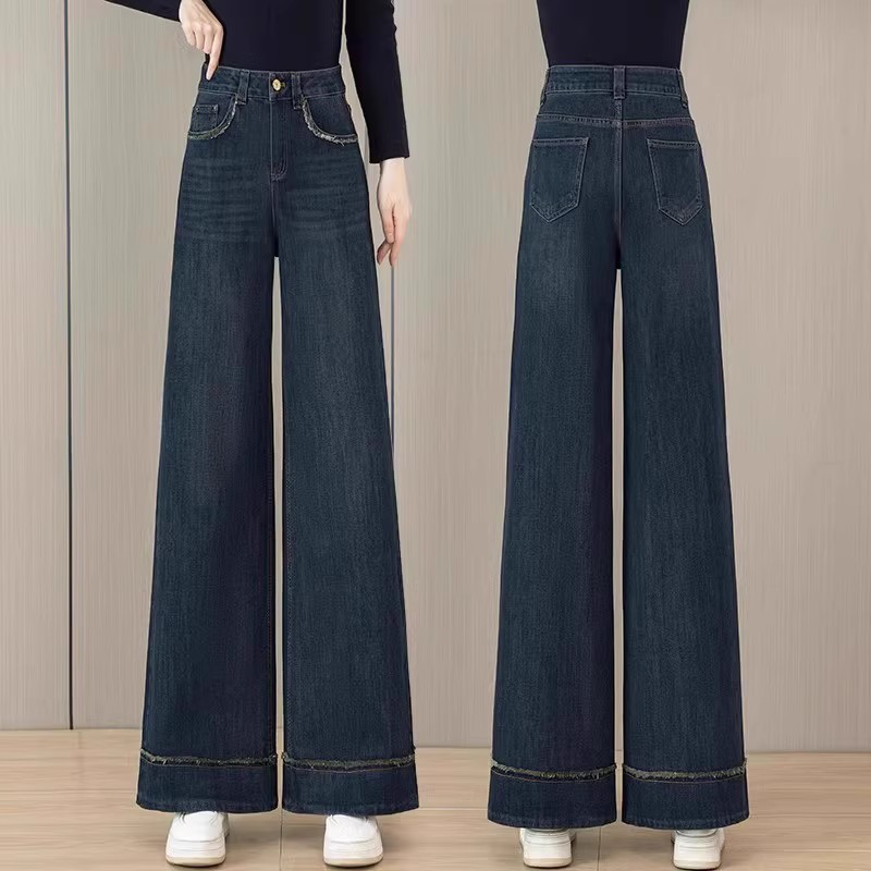 广州十三行阔腿牛仔裤子女