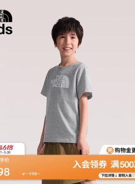 北面儿童短袖T恤男女童印花运动户外透气新款TheNorthFace|8CZ8