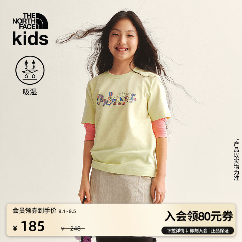 北面儿童户外速干短袖T恤图片