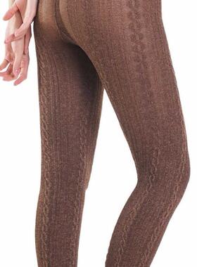 XL停产限量西班牙CdR AVILA 60D浮雕立体8字竖条纹时尚春秋连裤袜