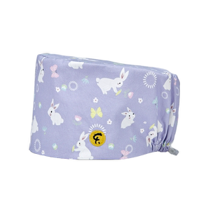 安诺/Faran 无檐帽松紧帽医生工作帽印花包头全棉透气男女