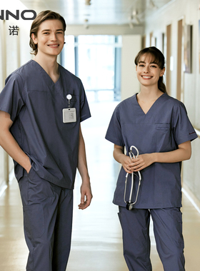 安诺【CVC】手术室服洗手衣男女精品医生护士服隔离衣纯色套装