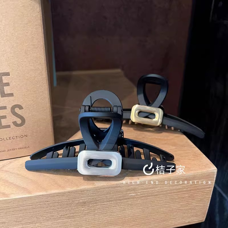 大号黑色气质磨砂后脑勺夹百搭